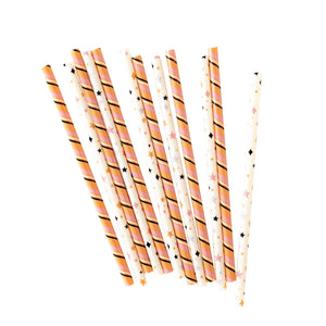 Spooky Cute Stars & Stripes Reusable Plastic Straws | The Party Darling