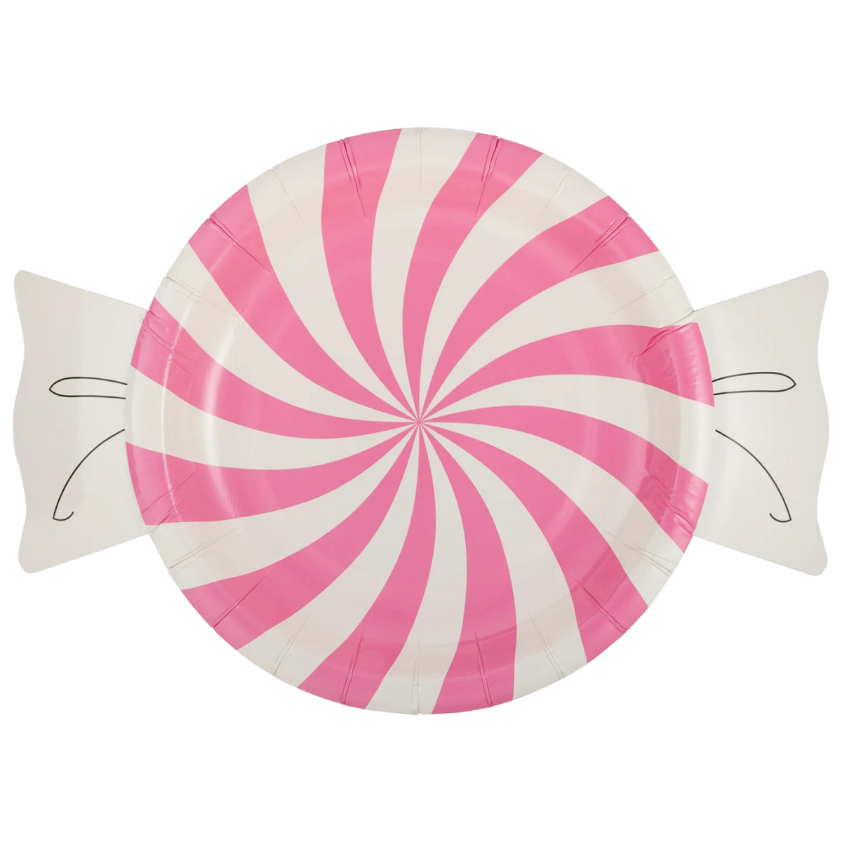 Pink Peppermint Candy Dessert Plates 8ct | The Party Darling