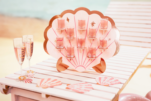 Pink Seashell Shot Glass Stand | The Party Darling