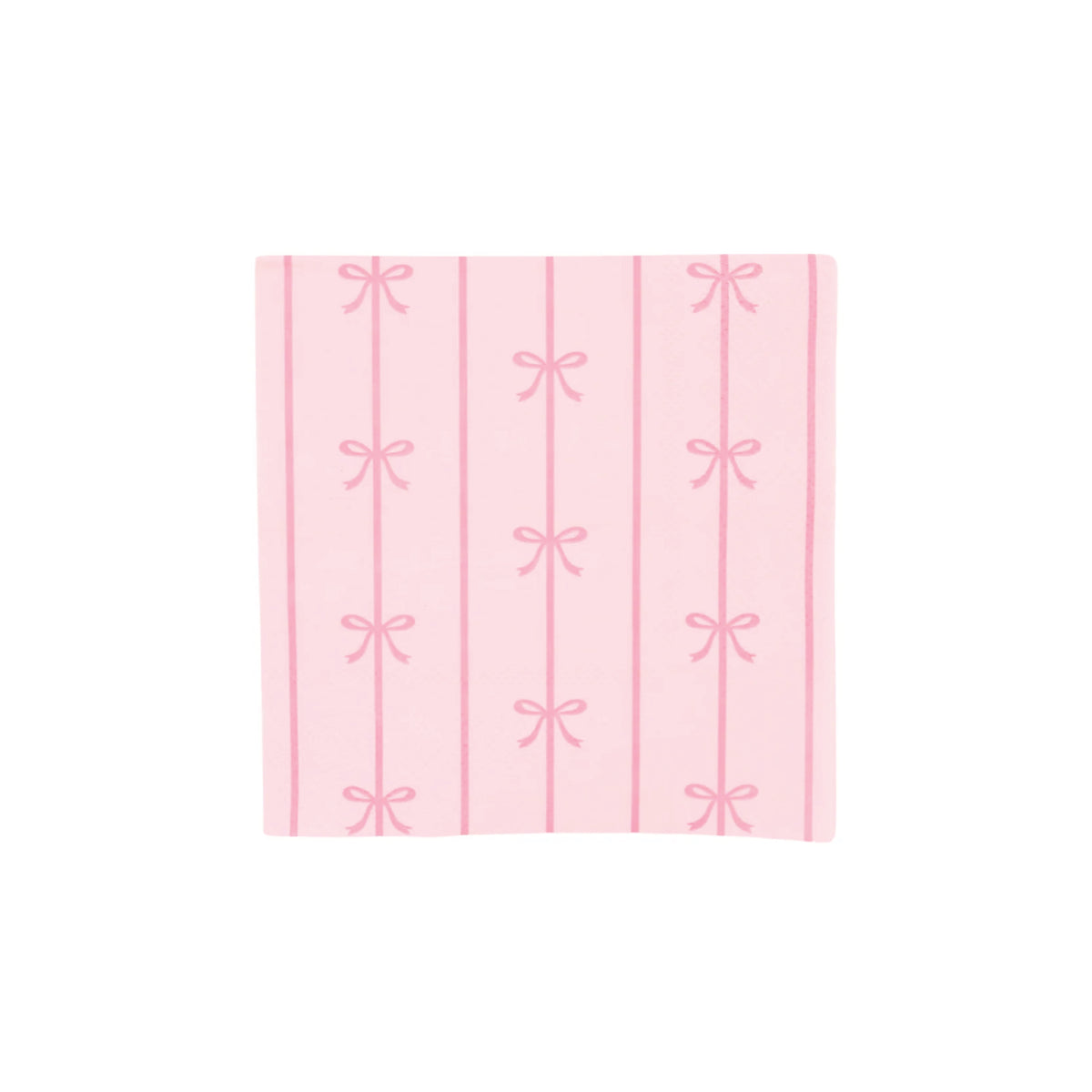 Signature Pink Bow Dessert Napkins 20ct | The Party Darling