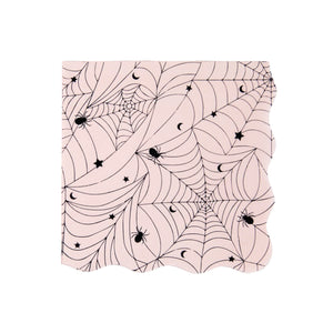 Pink Spider Web Lunch Napkins 20ct | The Party Darling