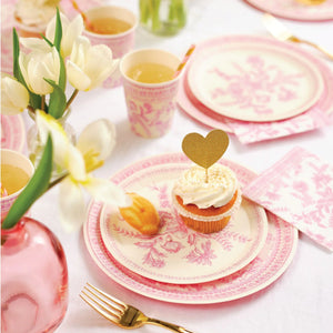 Pink Toile Place Setting