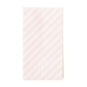 Light Pink Striped Paper Guest Towels 24ct | The Party Darling