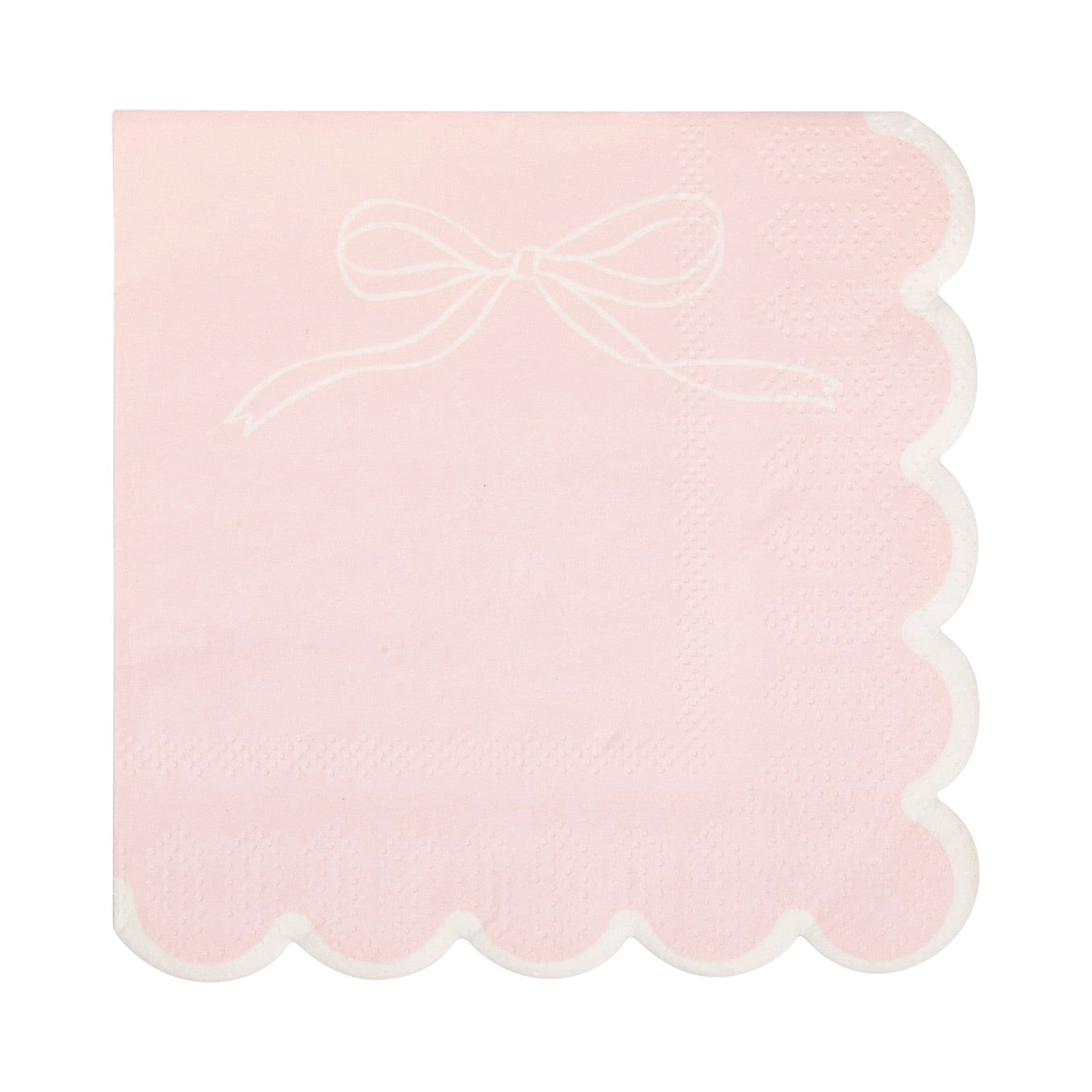 Pink dainty bows cocktail napkins