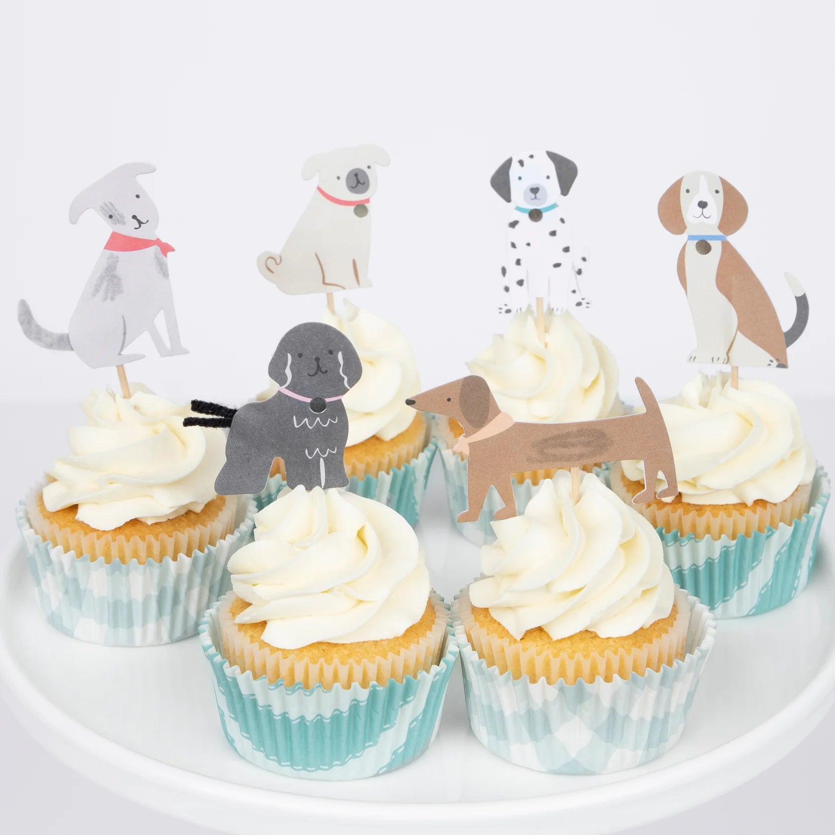 puppy cupcake kit on cupcakes