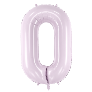 0 Purple Number Balloon