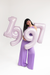 34" Purple Giant Number Balloon 0-9 | The Party Darling