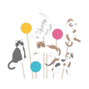Purrfect Cat Cake Toppers 8ct | The Party Darling