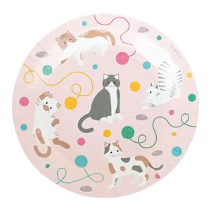 Purrfect Cat Lunch Plates 8ct | The Party Darling