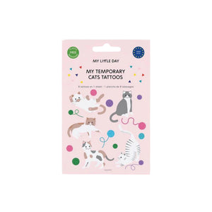 Purrfect Cat Temporary Tattoos 8ct | The Party Darling