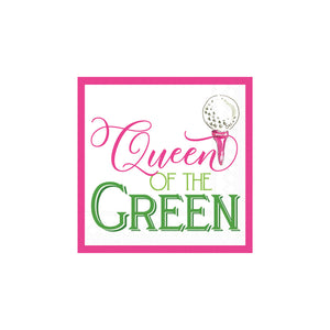 Queen of the Green Golf Dessert Napkins 20ct | The Party Darling
