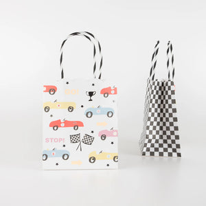 race car birthday favor bags