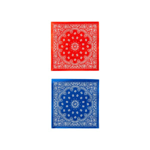 Red & Blue Bandana Dessert Napkins 24ct | The Party Darling
