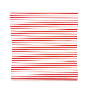 Red Pinstripe Paper Table Runner 10ft | The Party Darling
