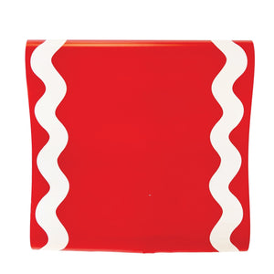 Red Ric Rac Paper Table Runner 10ft | The Party Darling