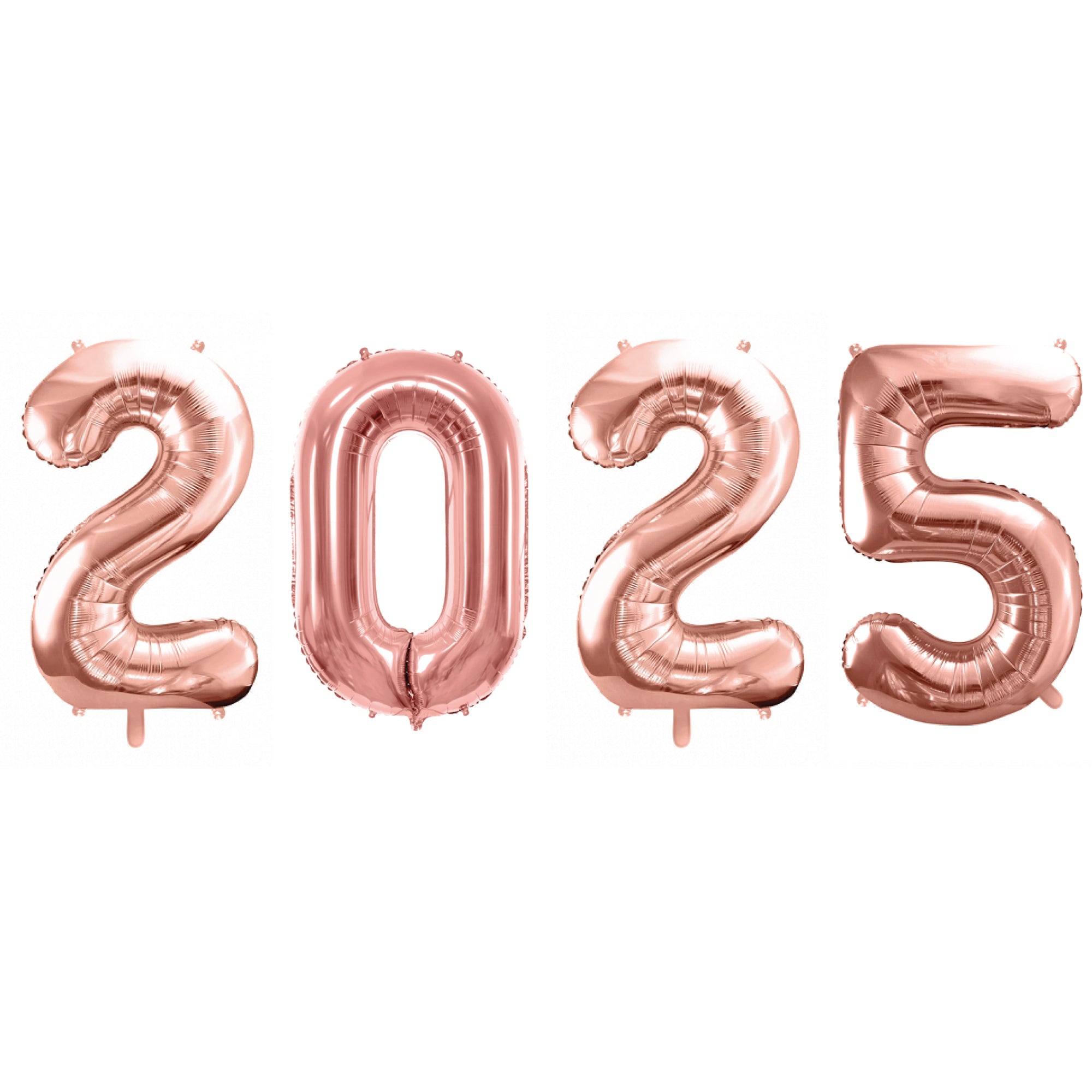 Rose Gold 2025 Number Balloon Year 34" | The Party Darling