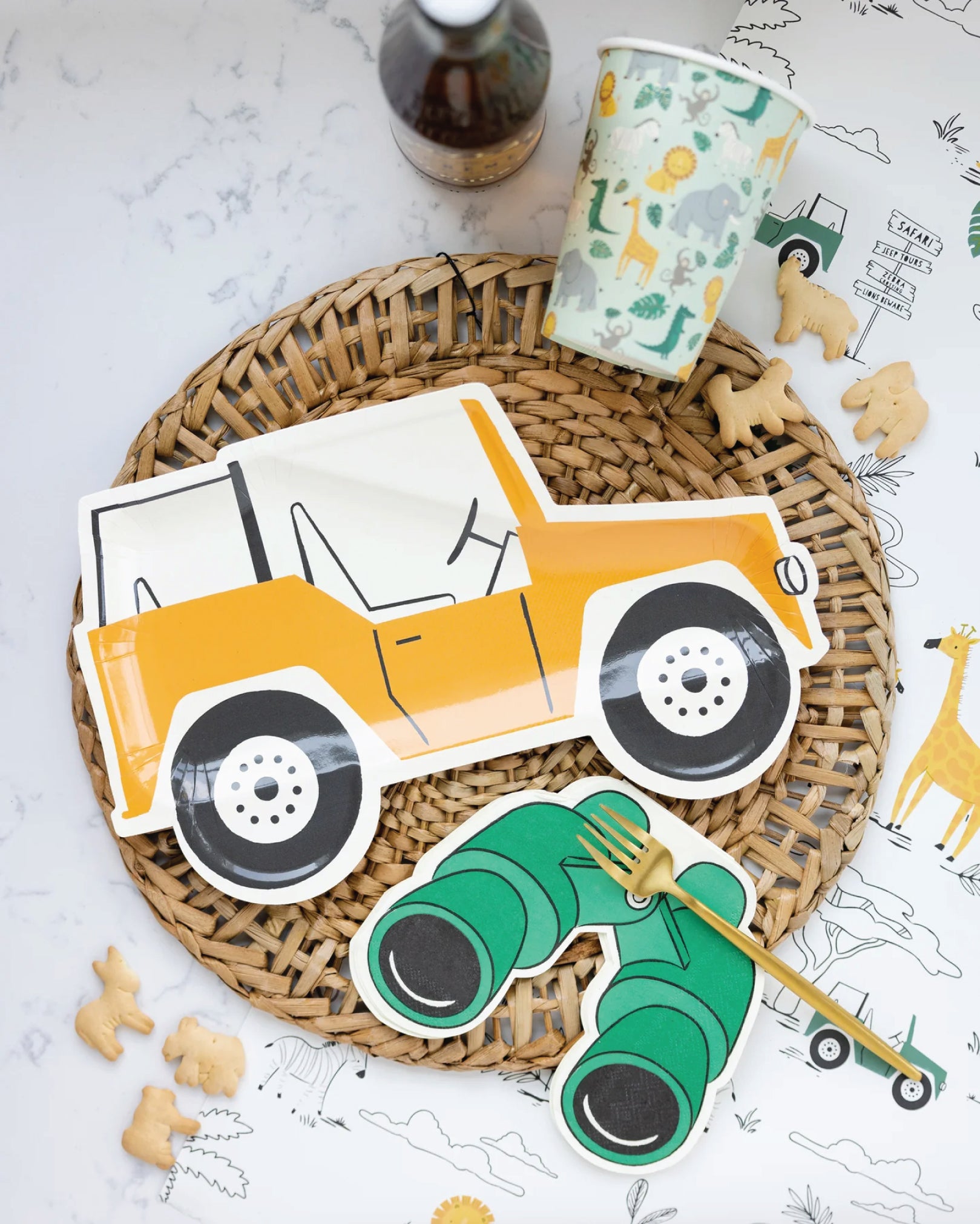 Safari Jeep Tour Paper Cups 8ct | The Party Darling