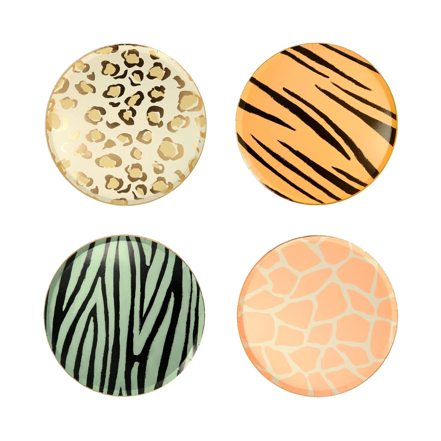 Safari Animal Print Dessert Plates 8ct | The Party Darling