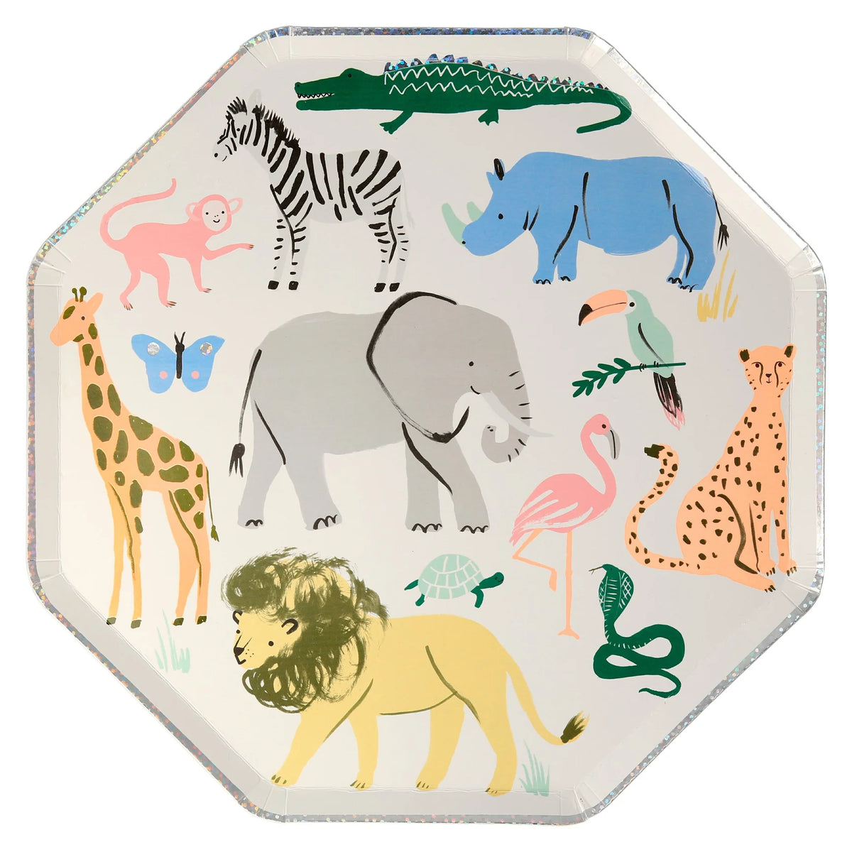 Safari Animals Dinner Plates 8ct | The Party Darling