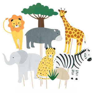 Safari Cake Toppers 6ct | The Party Darling