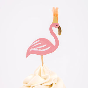 Safari Animals Cupcake Decorating Kit 24ct Flamingo