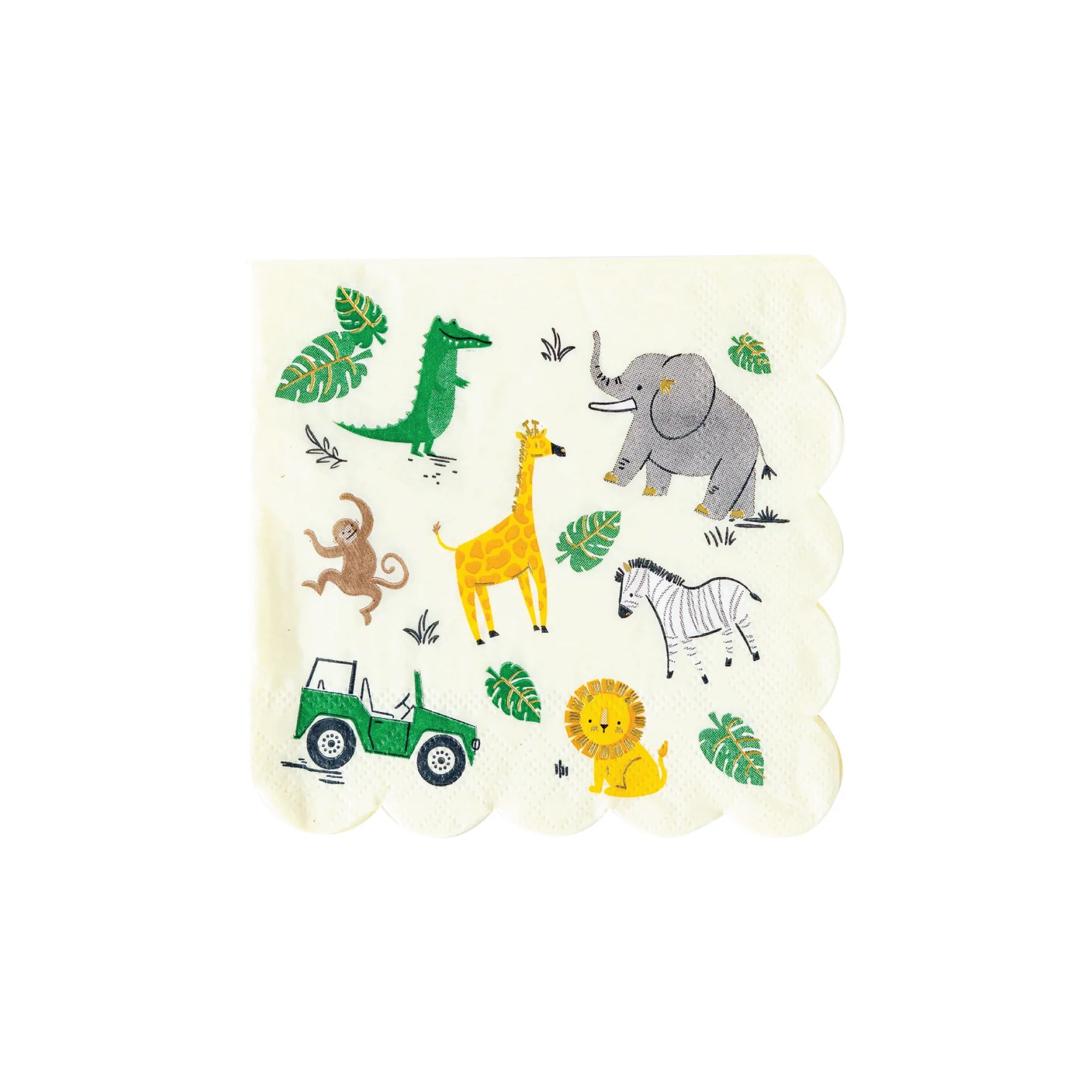 Safari Jeep Tour Dessert Napkins 18ct | The Party Darling