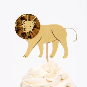 Safari Animals Cupcake Decorating Kit 24ct Lion 