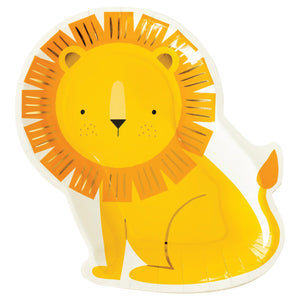 Safari Lion Lunch Plates 8ct | The Party Darling