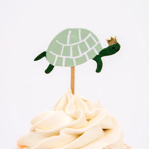 Safari Animals Cupcake Decorating Kit 24ct Turtle