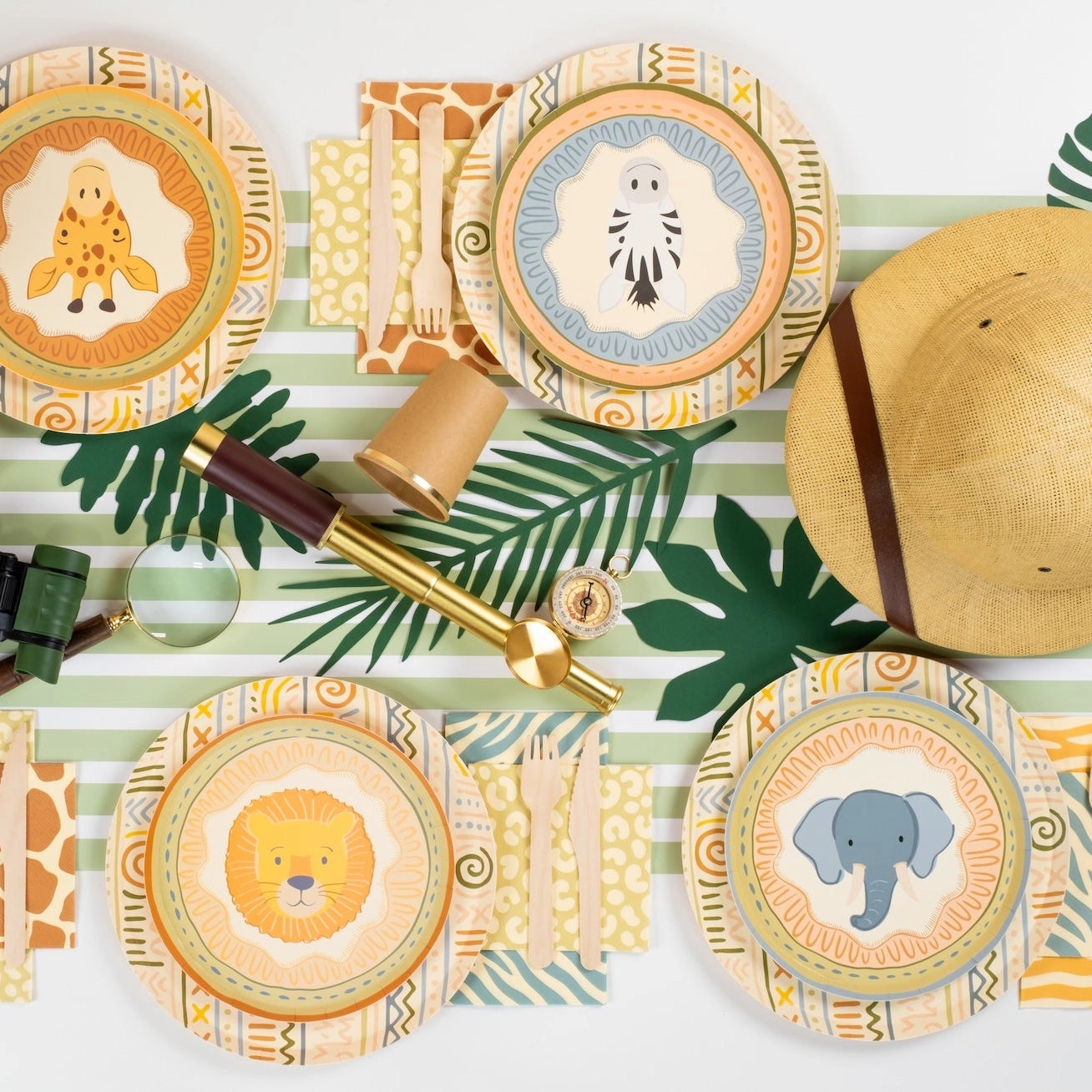 Safari Spots & Stripes Dessert Napkins 16ct
