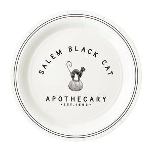 Salem Apothecary Black Cat Paper Plates 8ct | The Party Darling