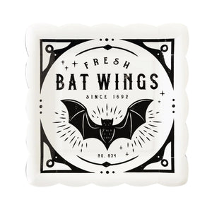 Salem Apothecary Label Bat Wings Plates | The Party Darling