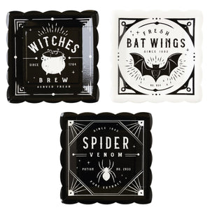 Salem Apothecary Label Paper Plates 9ct | The Party Darling