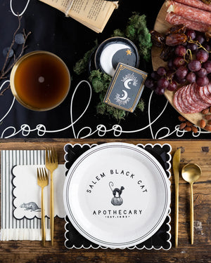Salem Apothecary Black Cat Place Setting | The Party Darling