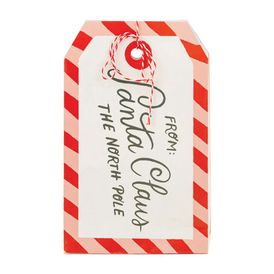 Santa Claus Tag Treat Bags 8ct