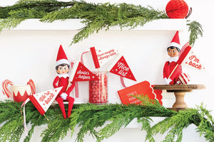 Mini Elf Felt Pennant Flags for Elf on the Shelf | The Party Darling