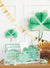 Checkered Green Shamrock Dessert Plates 8ct | The Party Darling