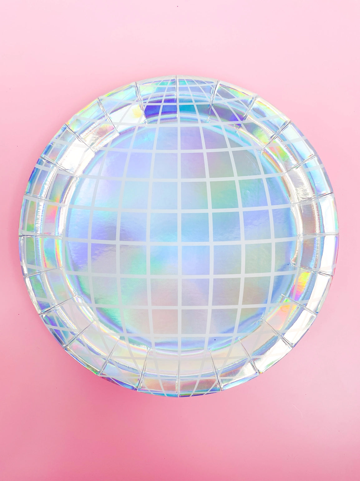 Iridescent Disco Ball Lunch Plates 8ct | The Party Darling