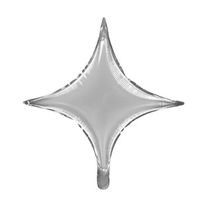 Metallic Silver Starpoint Balloon 16.5in | The Party Darling