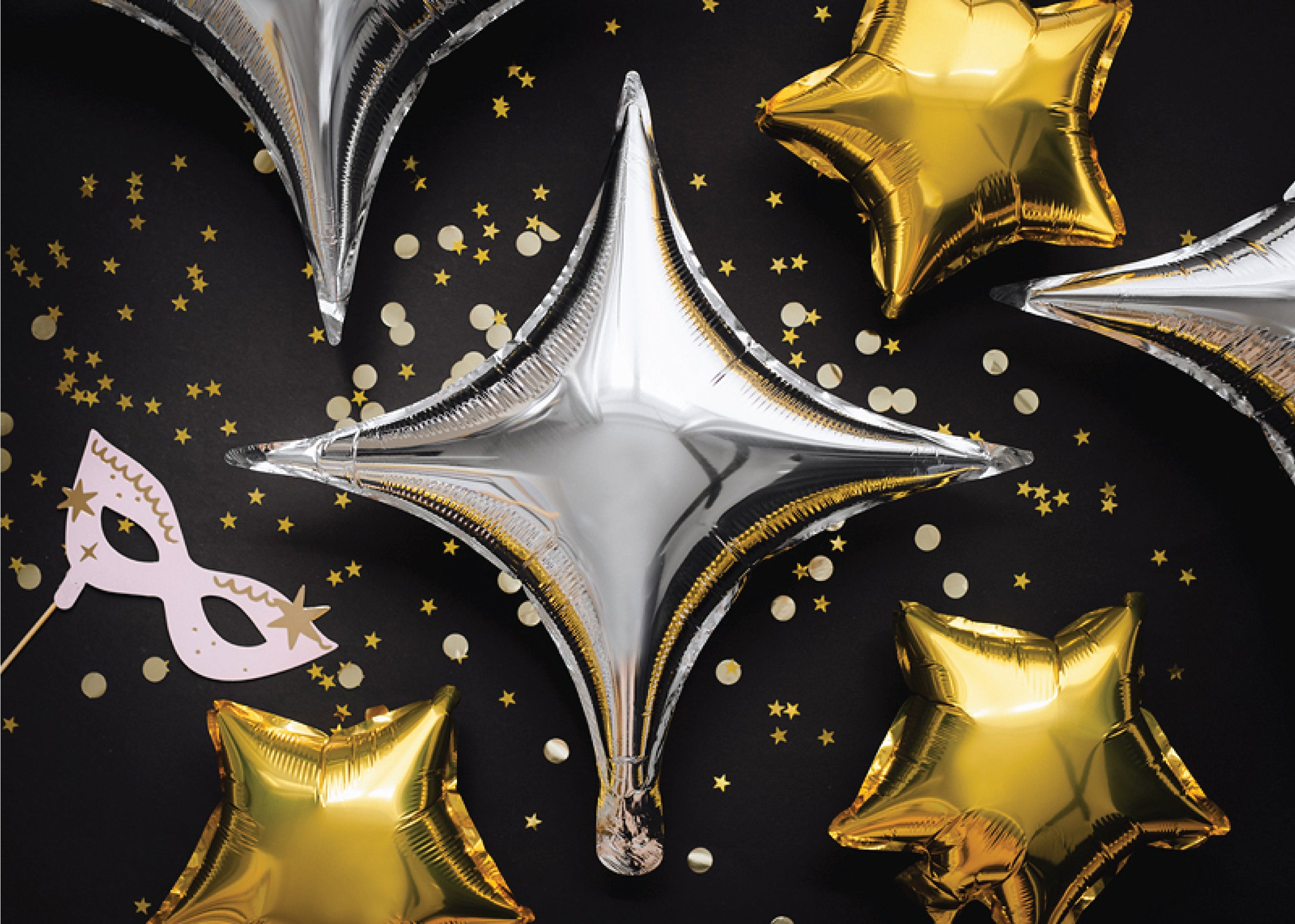 Star Point Baloon Metallic Silver Starpoint Balloon 16.5in | The Party Darling