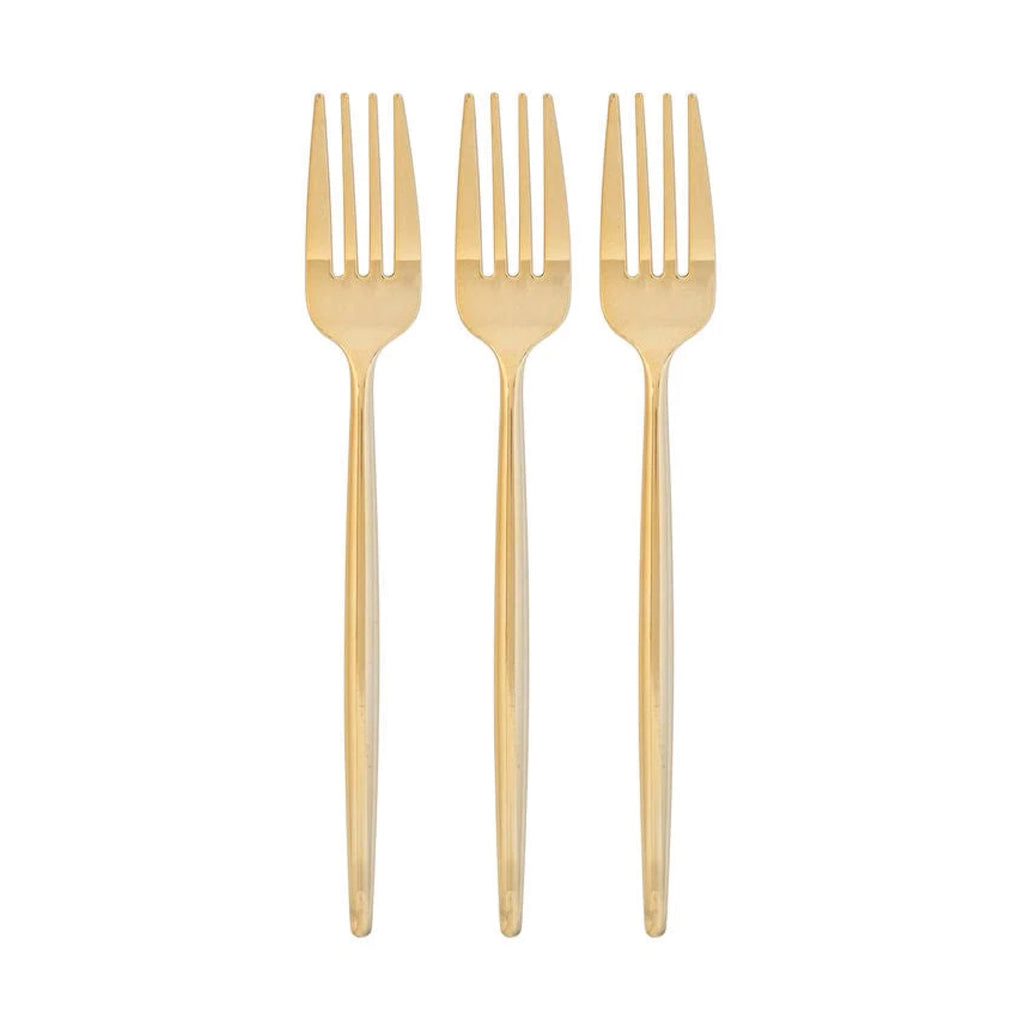 Modern Silver Plastic Forks 20ct
