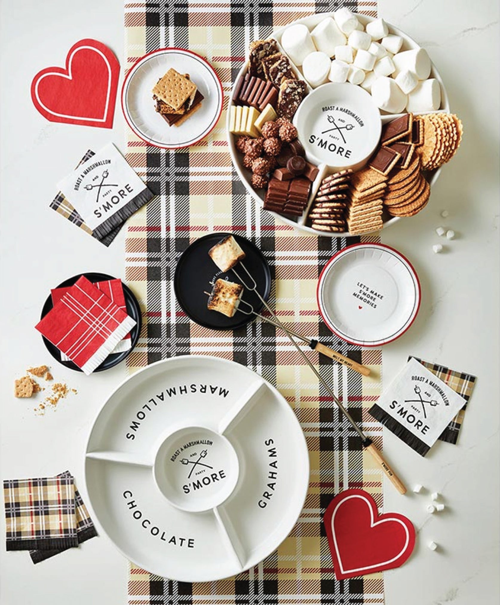 Let's Make S'more Memories Dessert Plates 12ct | The Party Darling