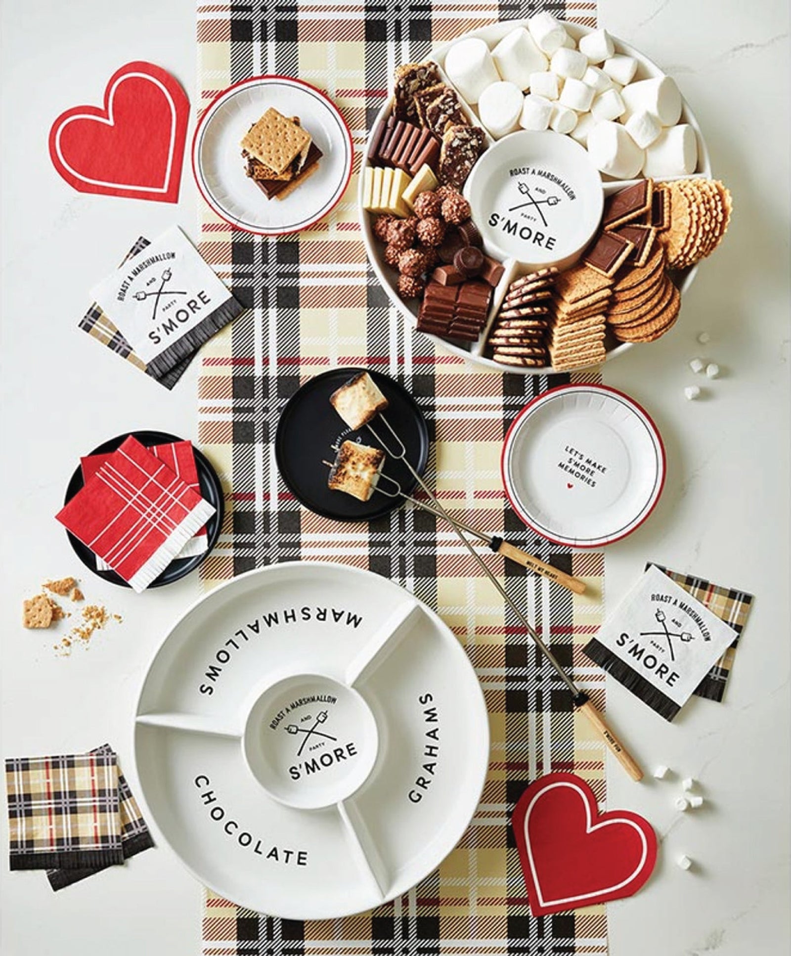Brown Plaid Dessert Napkins 20ct | The Party Darling