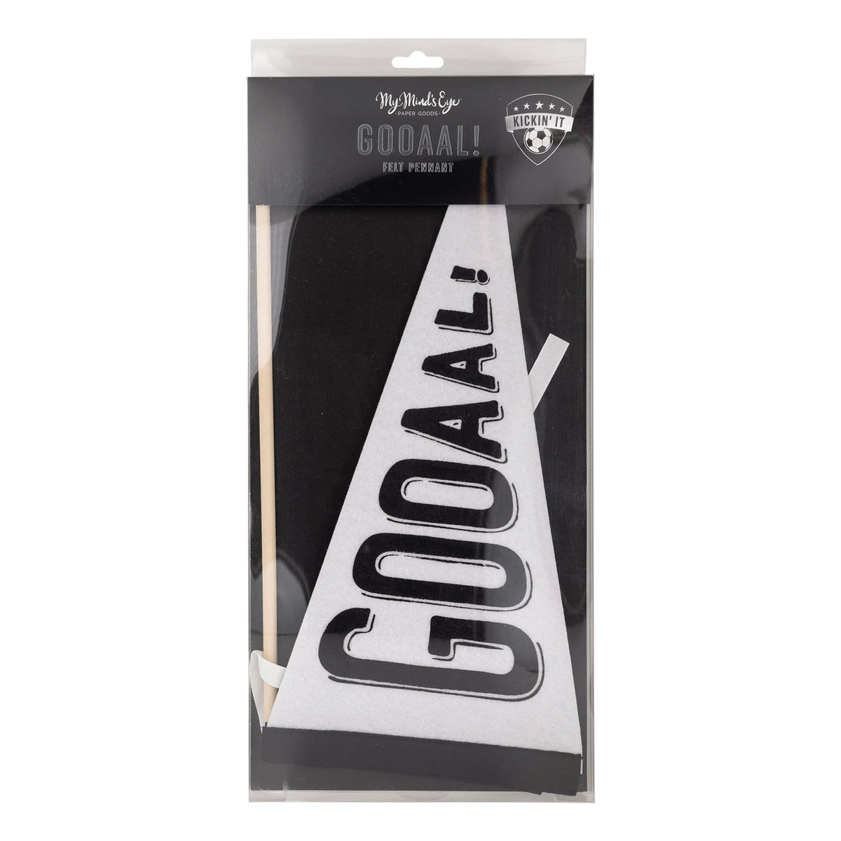 Soccer Goal Felt Pennant Flag Packaged | The Party Darling