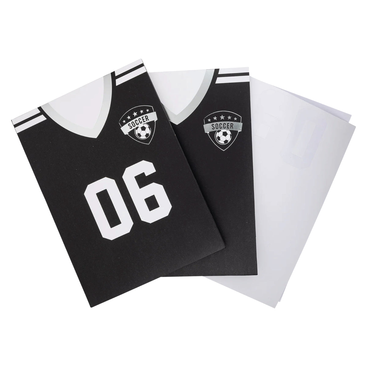 Soccer Jersey Favor Bags and White Number Stickers