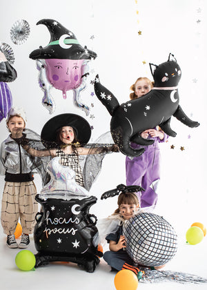 Giant Black Cat Halloween Balloon 32in | The Party Darling