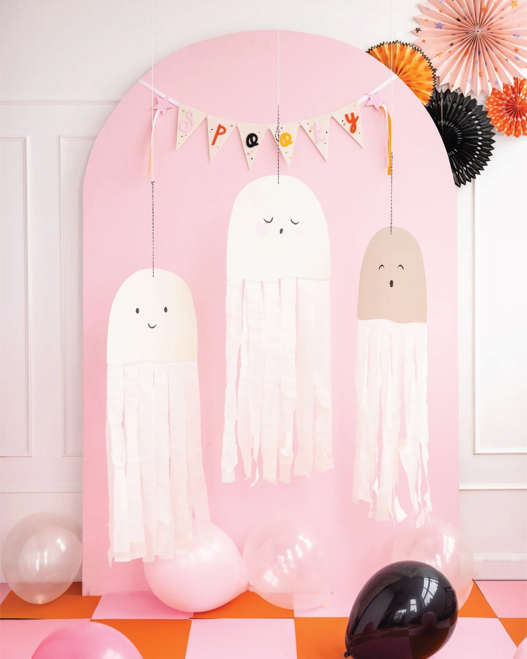 Spooky Cute Ghost Hanging Halloween Decorations 3ct | The Party Darling