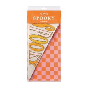 Spooky Era Felt Pennant Flag packaged | The Party Darling