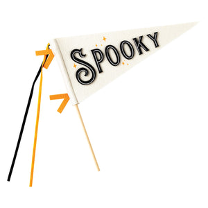 Vintage Halloween Spooky Felt Pennant Flag | The Party Darling