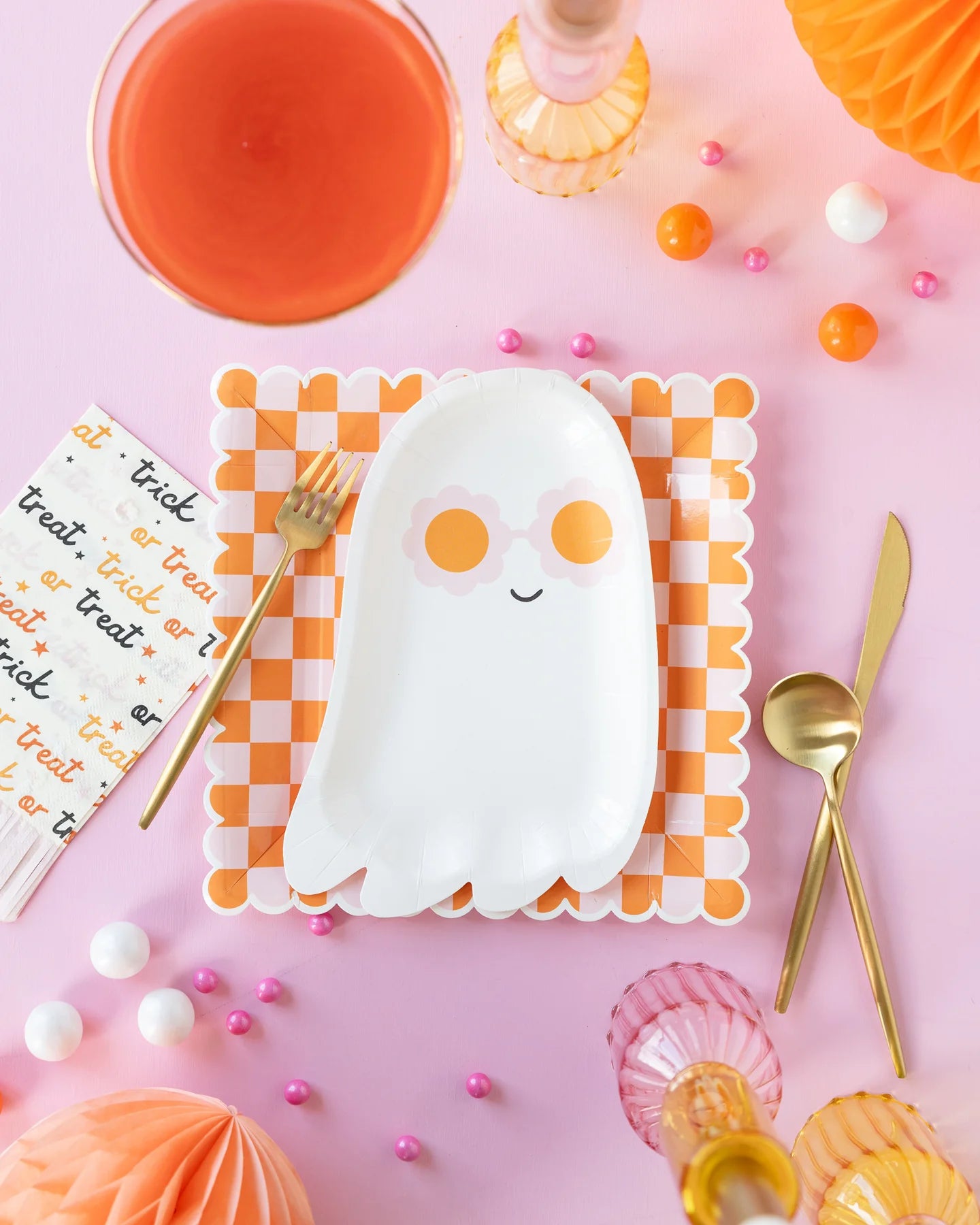 Groovy Ghost Lunch Plates 8ct | The Party Darling